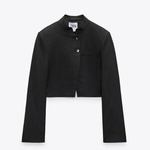Zara cropped blazer size M